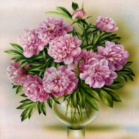 Без бренда «Пионы в круглой прозрачной вазе» в Мурманске