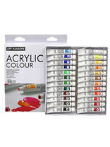 Без бренда «Коробка 24 шт.: Акриловые краски «Две картинки» 24 шт. по 12 мл, проф. пигмент» в Мурманске