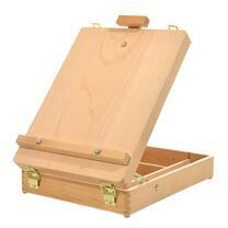 Без бренда «Коробка 6 шт.: Мольберт Две картинки этюдный ящик, настольный, хлопушка 55 см» в Мурманске