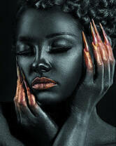 Без бренда «Коробка 20 шт: Портрет с золотыми ногтями» в Мурманске