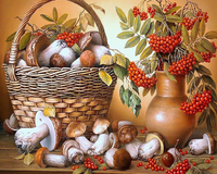 Без бренда «Коробка 20 шт: Корзина с грибами и рябиной» в Мурманске