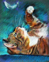 Без бренда «Котенок играет пером» в Мурманске в интернет-магазине  Без бренда «Котенок играет пером» в Мурманске