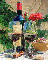 Красное крепкое вино