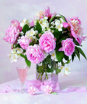 Без бренда «Нежный букетик с розами и настойка» в Мурманске