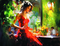 Без бренда «Милая девушка с бокалом шампанского» в Мурманске