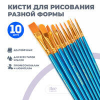 Без бренда «Коробка 250 шт.: Кисти для рисования набор (10 шт)» в Мурманске