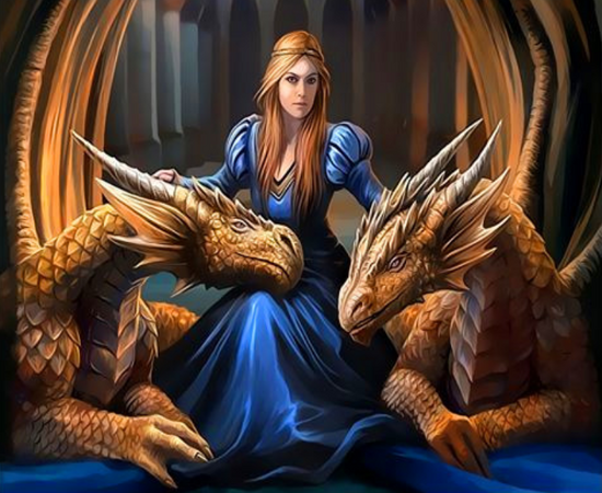 Картина по номерам 40x50 Мать драконов