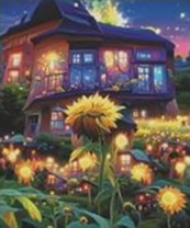 Без бренда «Сказочный домик и поле подсолнухов» в Мурманске в интернет-магазине  Без бренда «Сказочный домик и поле подсолнухов» в Мурманске