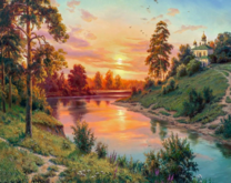 Без бренда «Вид на реку на закате» в Мурманске